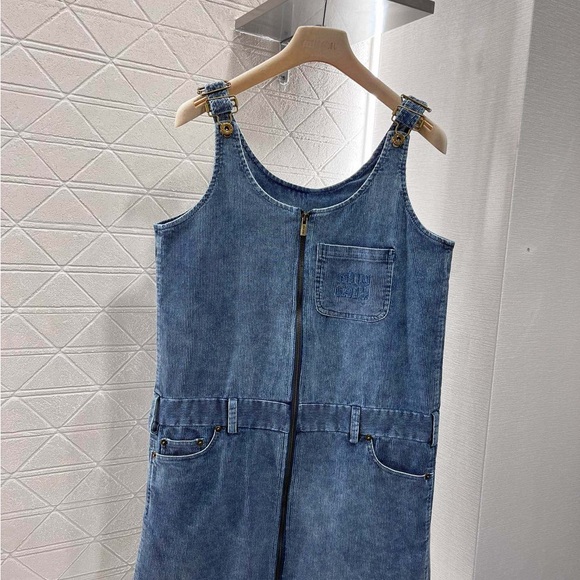 Miu Miu Blue Denim Mini Skirt - Picture 1 of 5